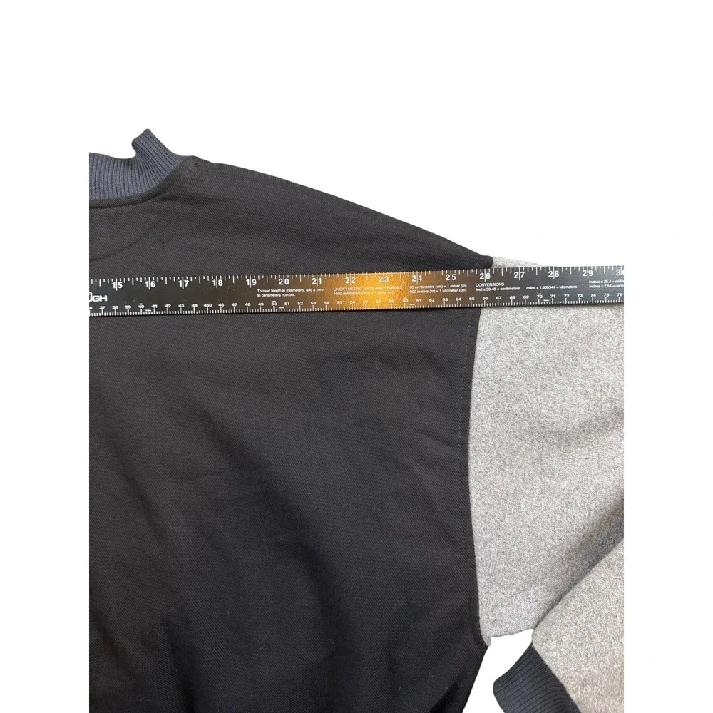 CANTON Varsity Jacket Mens XL Black Gray Las Vegas Made USA Cotton